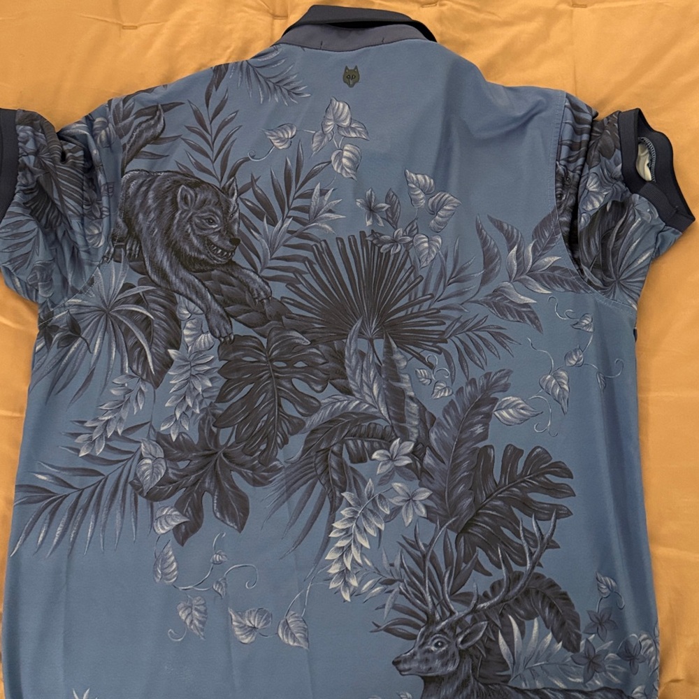 Greyson Enchanted Forest Polo Indigo M View 2